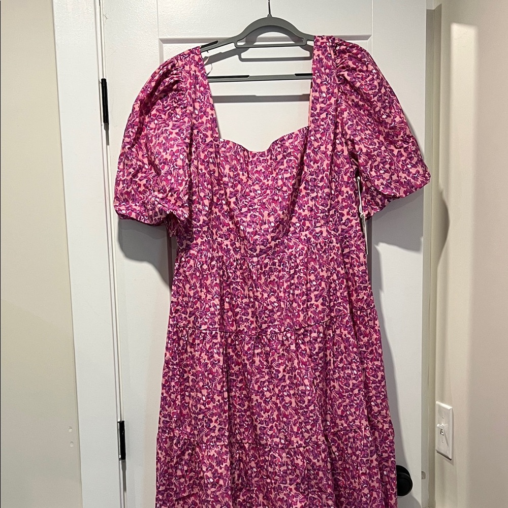Tuckernuck Pink Floral Midi Dress